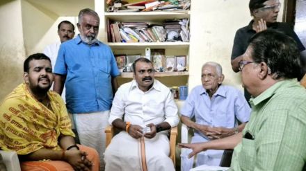 Union Minister L Murugan visited the youth home