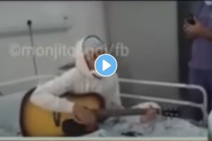 A boy Rishab Dutta from Assam singing Lag Ja Gale song before death in hospitals bed