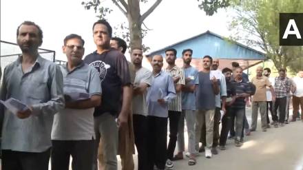 Voting iin Jammu kashmir