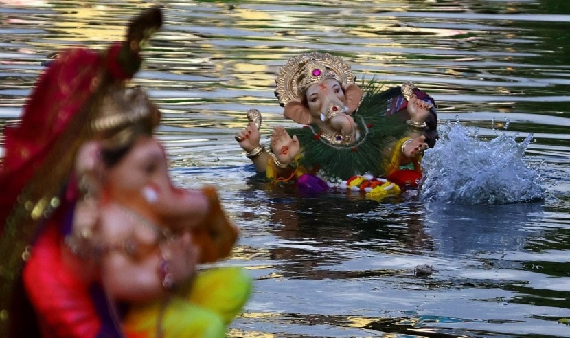 One and half day Ganpati immersion in Navi Mumbai 