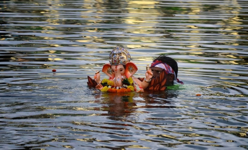 One and half day Ganpati immersion in Navi Mumbai 