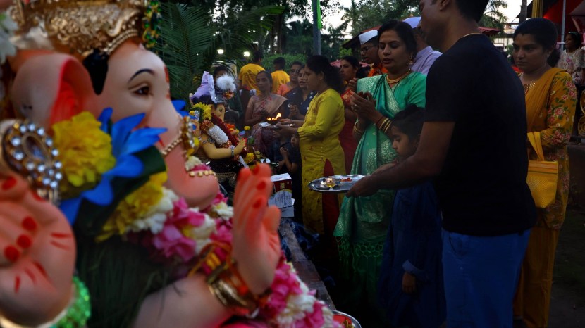 One and half day Ganpati immersion in Navi Mumbai 