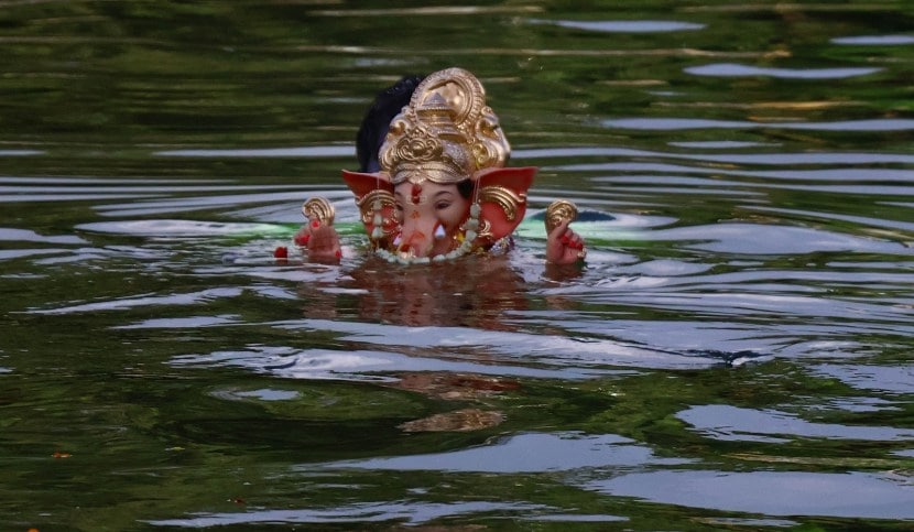 One and half day Ganpati immersion in Navi Mumbai