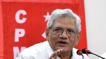 Who was CPI(M) General Secretary Sitaram Yechury in marathi