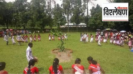 Worshipping the Karam tree