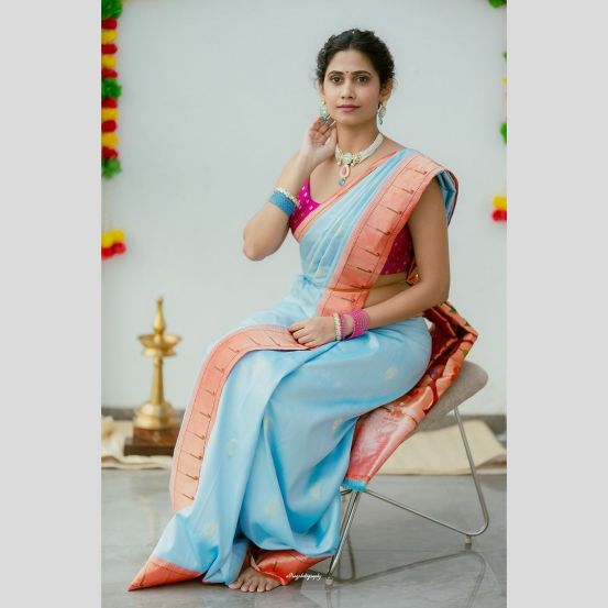 Yogita Chavan Saree Look