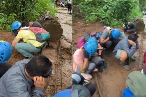 Bees Attacked on Tourists at Shitkada Waterfall harihar fort nashik