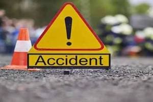 bus mini truck accident in hathras