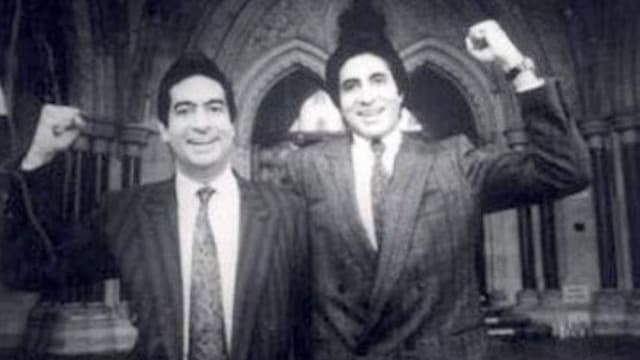 amitabh bachchan with brother ajitabh