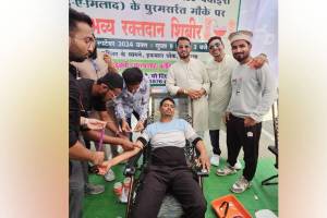 Eid Miladunnabi utsav Committee Buldhana organized blood donation camp