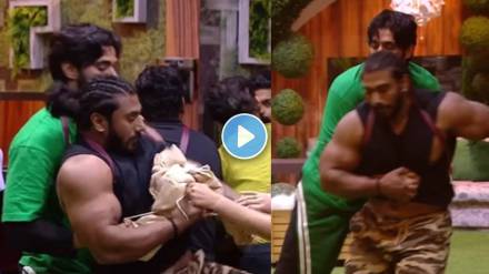 bigg boss marathi arbaz and wildcard sangram chougule huge fight in captaincy task