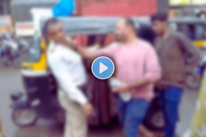 Drunk Auto Drivers Assault Traffic Guard in Thane, Video Goes Viral