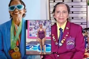 bakulaben patel 80 years old national level swimmer