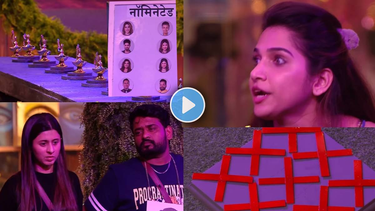 bigg boss marathi seventh week nomination task jahnavi fight with ...