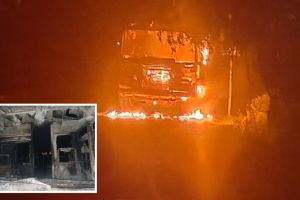 ST bus caught fire near Motha on Paratwada to Chikhaldara route