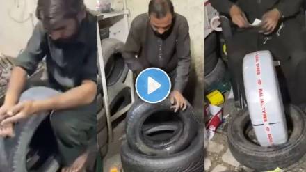 desi jugaad video car second hand tyres making