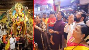 eknath shinde lalbaugcha raja darshan photo