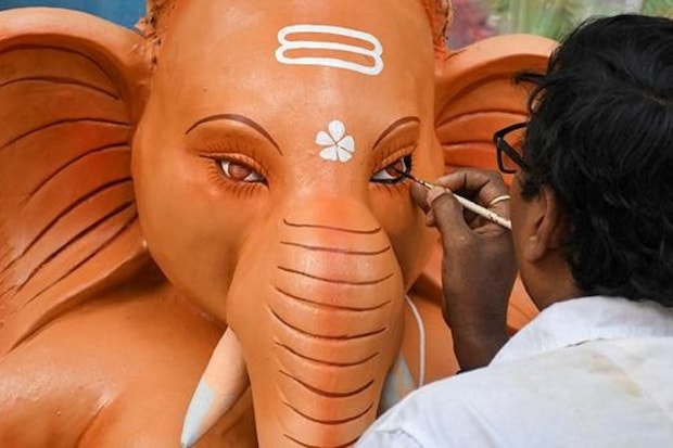 Ganesh Chaturthi celebrations 2024, Ganpati Bappa Morya chants, Ganesh idols installation, Ganesh Utsav in India, Famous Ganpati pandals in Mumbai