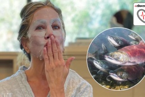 hollywood celebrity Jennifer Aniston Salmon sperm facial