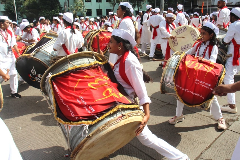 ganpati agaman dhol pathak mirvnuk pune photo 2024