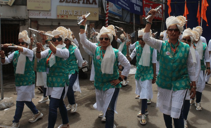 ganpati aagaman lejhim pathak mirvnuk pune photo 2024