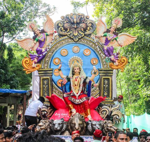 Navratri 2024, Devi Aagman Sohala Mumbai 2024, photos of devi agaman in mumbai 2024