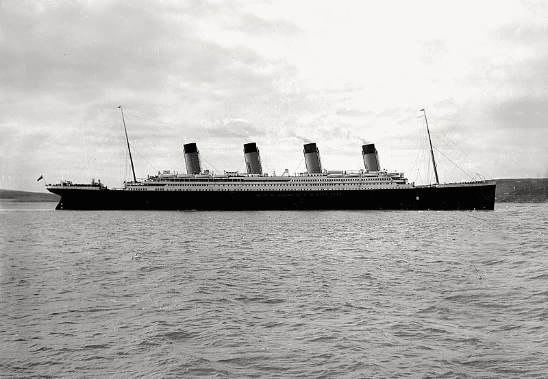 RMS Titanic pictured in Cobh Harbour