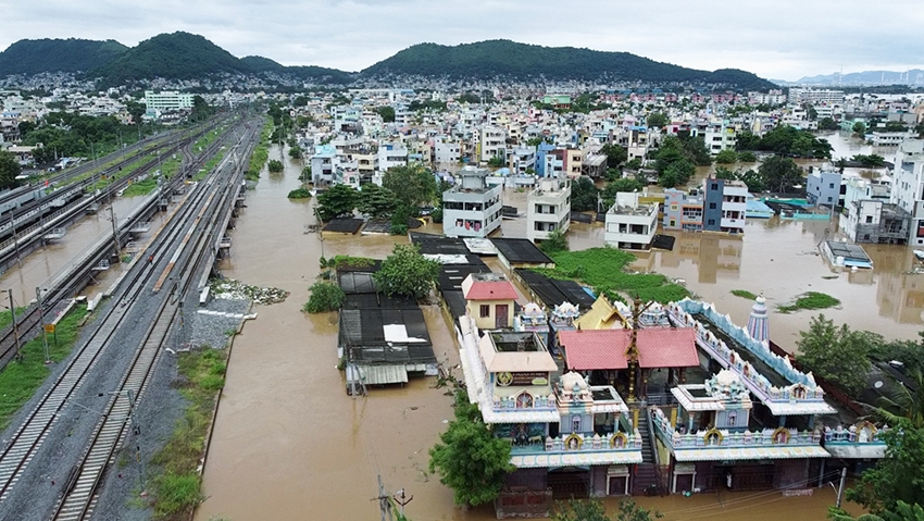 overflow of the Wagu river in Buddameru