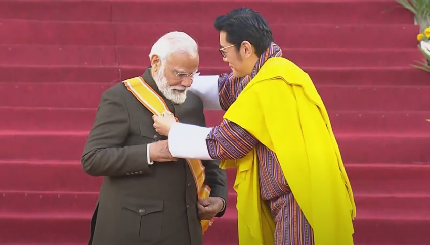 Order of Dragon King Bhutan Modi