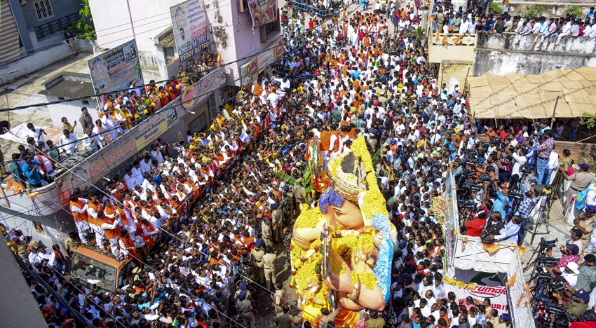 Pictures of Ganpati Visarjan