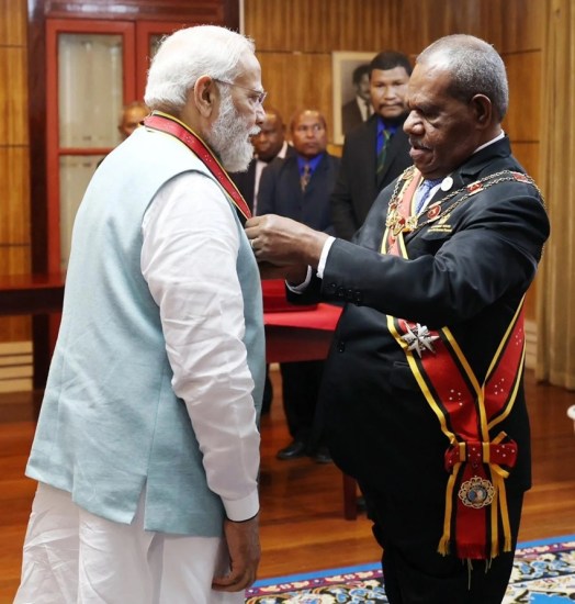 Order of Logohu Papua New Guinea Modi