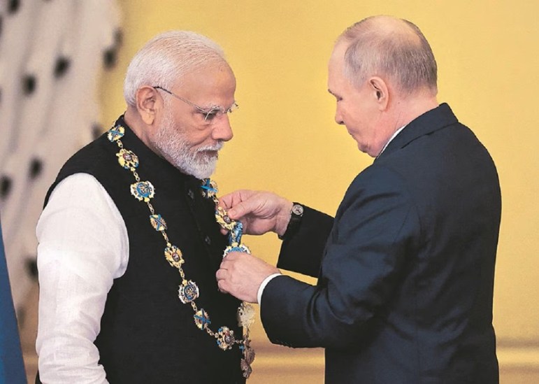 Order of St Andrew Russia Modi