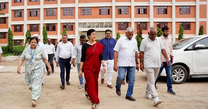 delhi cm atishi marlena saree looks