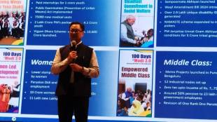 union minister kiren rijiju interacted with students at the yuva connect program held at modern college