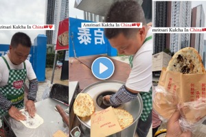 Chinese street vendor sells Amritsari kulcha in Shenzhen, viral video wins hearts