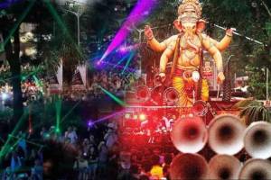 6 cases filed over laser beam use action against three ganpati mandals for violating noise pollution