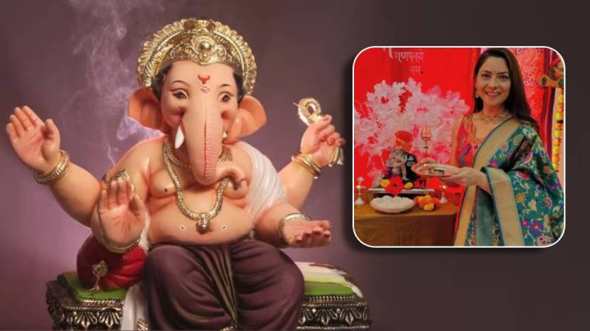 ganesh festival on marathi actors hime