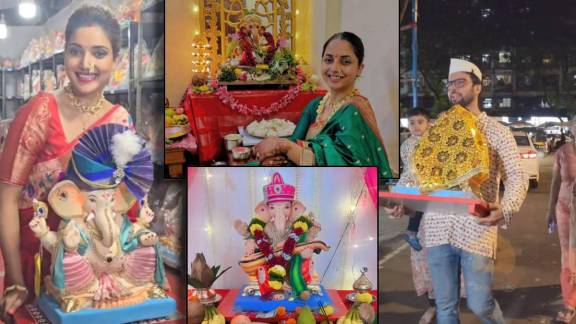 Gharguti Ganpati Festival 2024 marathi actors celebration