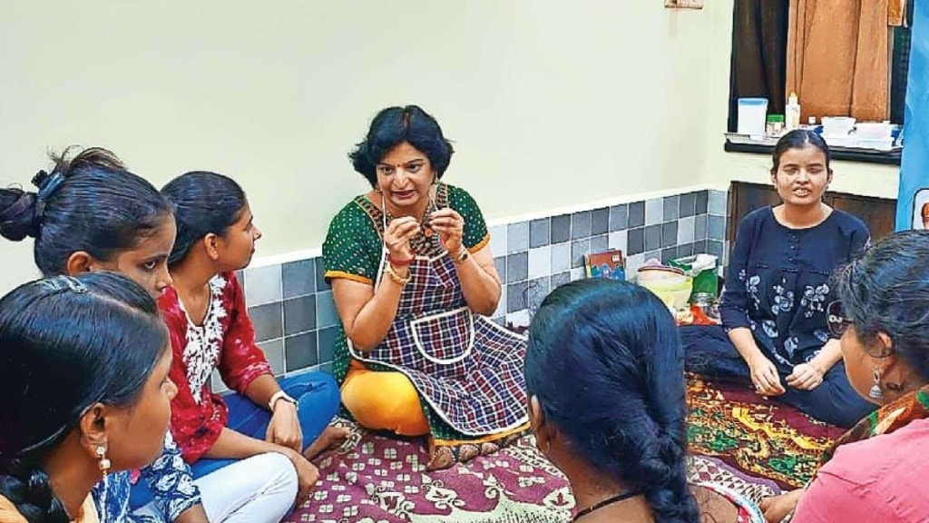 Special modak making classes for visually impaired women