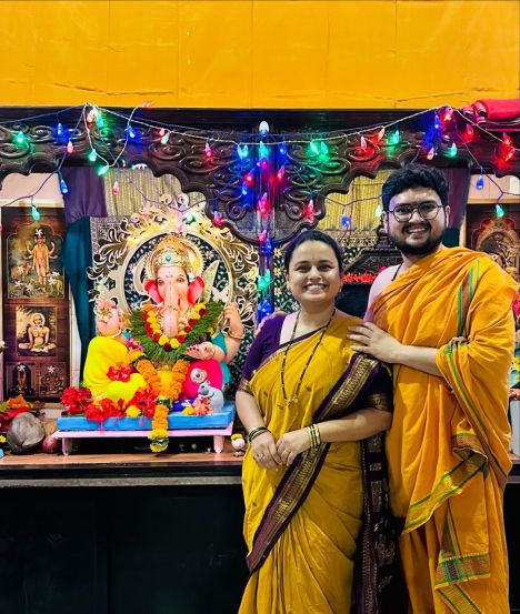 mugdha vaishampayan celebrates first ganesh utsav after marriage in kokan