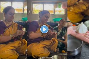 mugdha vaishampayan make ukadiche modak video viral