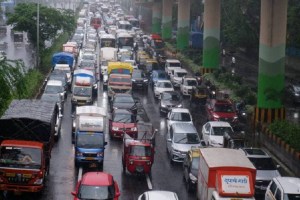 Road traffic in Mumbai collapsed, Mumbai rain,