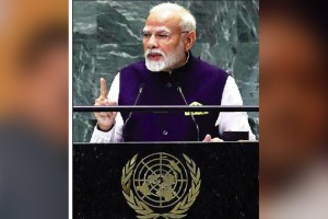 Prime Minister Narendra Modi clear opposition to war in his speech in the General Assembly