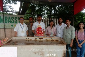 Nashik Municipal Corporation made a natural Ganesh immersion site for Ganesh immersion 2024