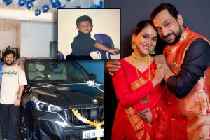 prasad oak son gifted him bmw car