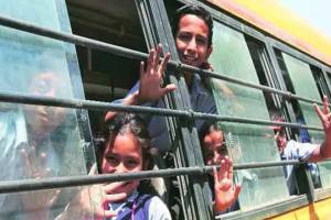 school students suffer from traffic jam in thane ghodbunder