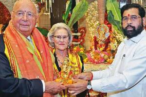 World Economic Forum President Klaus Schwab visited at Chief Minister Eknath Shinde residence