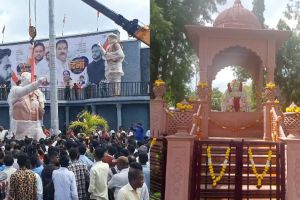 Controversy between Shiv Sena-Congress leaders over statues in Buldhana