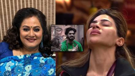 bigg boss marathi aarya slaps nikki surekha kudachi reaction