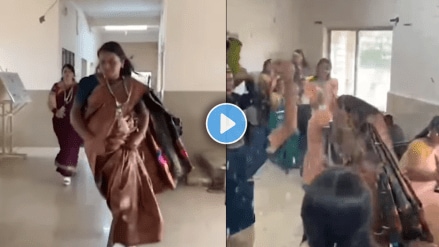 Teacher running towards classroom to resolve fight students gave surprise viral video